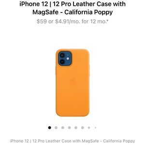 iPhone 12 | 12 Pro Leather Case with Magsafe - California Poppy